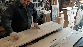 Изготовление столешницы из дуба.