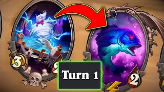 Turn 1 Scaling Out of Control! |  Hearthstone Battlegrounds