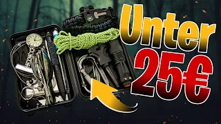 Das GÜNSTIGSTE 20 in 1 Survival Kit auf Amazon - Outdoor Bushcraft Ausrüstung | Gear Unboxing