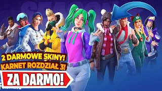 2 DARMOWE SKINY NA ŚWIĘTA! KARNET BOJOWY ROZDZIAŁ 3! *3 KARNETY ZA DARMO!!* - Fortnite