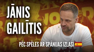 Ekspresintervija | Jānis Gailītis pēc spēles ar Spānijas izlasi