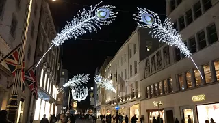 London  Christmas Lights Bond Street 2017