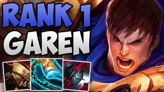 BEST GAREN IN THE WORLD FULL TOP GAMEPLAY! | CHALLENGER GAREN TOP | Patch 13.8 S13