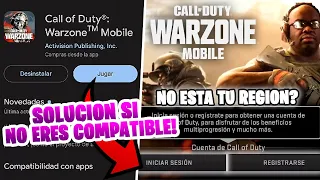 COMO JUGAR WARZONE MOBILE SI NO ES COMPATIBLE TU TELEFONO O TU REGION NO ESTA SOLUCIONES | Dimitry