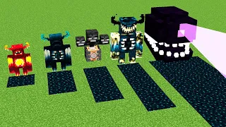 Which of the Warden Mobs and Wither Bosses will generate more Sculk?