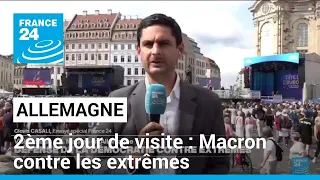 Macron en Allemagne : défense de la démocratie contre les extrêmes • FRANCE 24