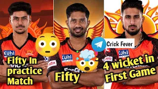 IPL 2024 : SRH First Practice Match🔥| Rahul Tripathi Fifty | Umran Malik best bowling🔥