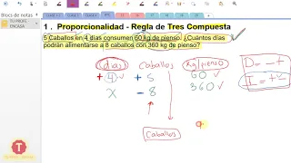 Regla de Tres compuesta, Ejercicio resuelto 1