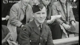 Wales defeats England in soccer match at Wembley (1940)