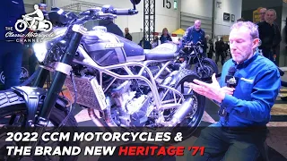 2022 CCM Motorcycles & the Heritage '71 at the MCN London Motorcycle Show