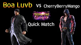 보아꽃 (Kazuya) vs 체리베리망고 (Jin) (TEKKEN 7 - Boa Luvb vs CherryBerryMango)