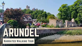ARUNDEL, West Sussex | 4K Narrated Walking Tour | Let's Walk 2023