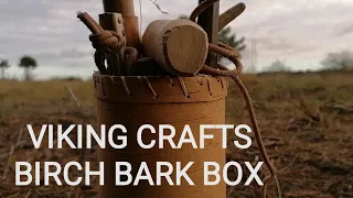 VIKING birch bark box DIY | Viking Tutorial - Viking Crafts (Ep. 1)