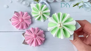 Резиночки Цветы из фоамирана На Заколку Повязку Easy tutorial Eva foam sheets flowers