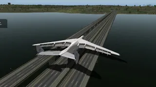 Landing The Antonov-225 On A BRIDGE! (X Plane 10) HEADPHONE WARNING