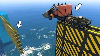 قراند 5 : باركور شاحنة مرعبه| GTA Online Ramp Truck Parkour