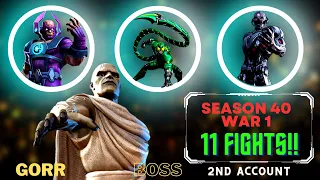 Alliance Wars Season 40 - War 1 - Second Account! | Another Boss SOLO | Marvel Contest of Champions