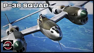 LIGHTNING SQUAD! P-38L - War Thunder Squad Gameplay!