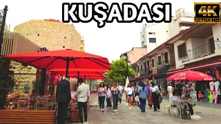 KUŞADASI AYDIN TÜRKİYE | WALKING TOUR | 23 April 2024 | 4k UHD 60fps