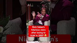 Nick Saban share’s hilarious tale of losing to ULM his first season at Alabama 😂😂