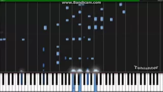 Shingeki no Kyojin OST - Vogel im Käfig - Synthesia (Piano) (TehIshter)