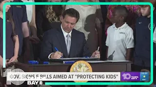 DeSantis signs 5 bills into law aimed at 'protecting children'