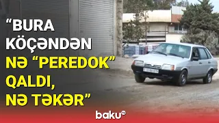 Bu yoldan keçən peşman olur: Saray sakinlərinin yol problemi