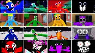 Rainbow Friends 2 All Jumpscares Vs Craft Vs Concept Vs Color