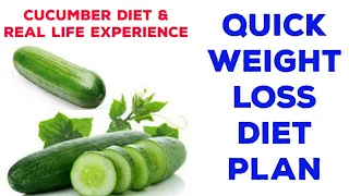 7 KG Weight Loss 7 Days Diet || Practical Experience || Cucumber Diet || Guaranteed Weight Loss Diet