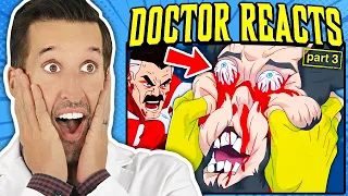 ER Doctor REACTS to INSANE Invincible Medical Scenes #3