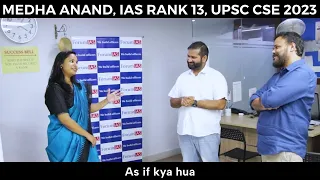 Medha Anand, UPSC Rank 13| UPSC Topper 2023 |Topper Talk | #upscinterview #iasinterview #upsctopper