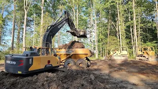 Removing The Last Of The Topsoil Before Starting My Farm Pond