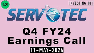 Servotech Power Systems Limited Q4 FY24 Earnings Call | Servotech Power Systems FY24 Q4 Concall