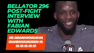 BELLATOR 296 Post-FIGHT Interview With Fabian Edward