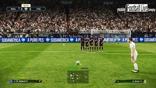 PES 2019 | REAL MADRID vs PSG | G.Bale Free Kick Goal | Gameplay PC