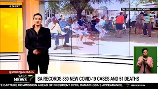 SA records 880 new COVID-19 cases and 51 deaths