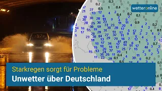 Unwetter in Deutschland – Starkregen und Hagel verursachen Schäden