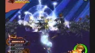 Final Sora, Axel, and Cloud vs 1000 Heartless