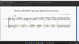 Hebron HS 2021 Opening High Brass Feature