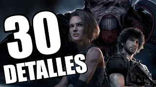 30 DETALLES ALUCINANTES de RESIDENT EVIL 3 REMAKE