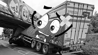 Monster Trucks vs Bridge Part 2 - Doodle Driving Fails on Dangerous Road | Doodles Life