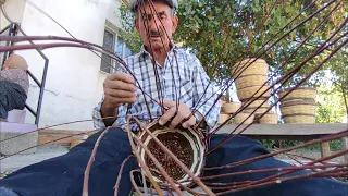 Söğüt Dalından Sepet Örme / Basket Knitting from Willow Branch