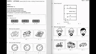 Listening A2, KET 1, Test 1, Part 1