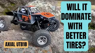 Axial UTB18 mini crawler upgraded with Pitbull tires and Boomracing wheels