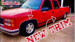 DIY Trim on Chevy OBS and trip to the junk yard Crewcab obs