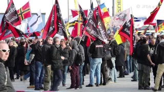 Proteste gegen extrem rechten “Merkel muss weg”-Aufmarsch in Berlin (4.3.2017)