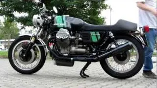 Moto Guzzi 750 S 3; Baujahr: 1975; Kaltstart - Cold starting -