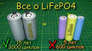 LiFePO4 battery, characteristics, operation and comparison with Li-Ion