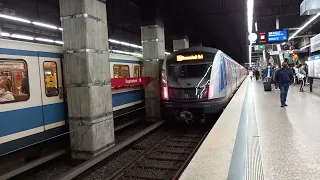 The new U-Bahn train at Hauptbahnhof station