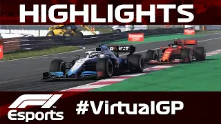 F1 Virtual Spanish Grand Prix Highlights | Aramco